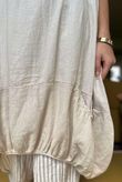 Made in Italy Noa Linen Blend Cocoon Dress Vintage Cream /19 =